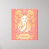 《星座》乙女座シナ〔占星術の〕十二宮図パステルドリームズウォールアーツ キャンバスプリント (正面)