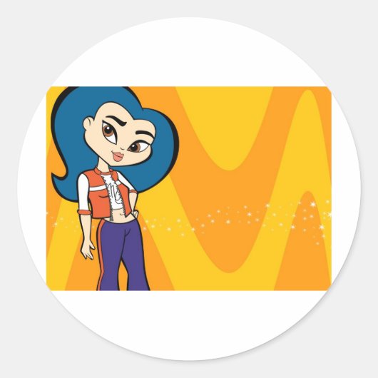 《星座》乙女座シール ラウンドシール (正面)