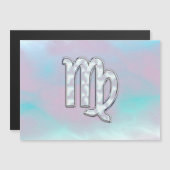 《星座》乙女座スタイリッシュ〔占星術の〕十二宮図標識真珠の母 (正面/裏面)