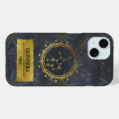 《星座》乙女座ダーク〔占星術の〕十二宮図占星術：ブラック&金ゴールド Case-Mate iPhoneケース (裏面 (横))