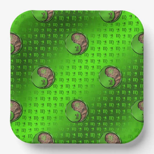 《星座》乙女座ハーベスタ ペーパープレート (正面)