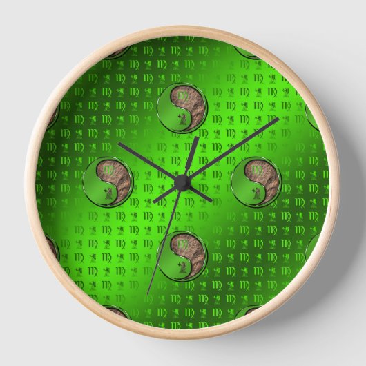 《星座》乙女座ハーベスタ 壁時計 (正面)