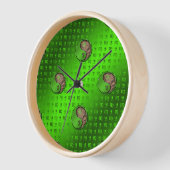 《星座》乙女座ハーベスタ 壁時計 (傾斜)