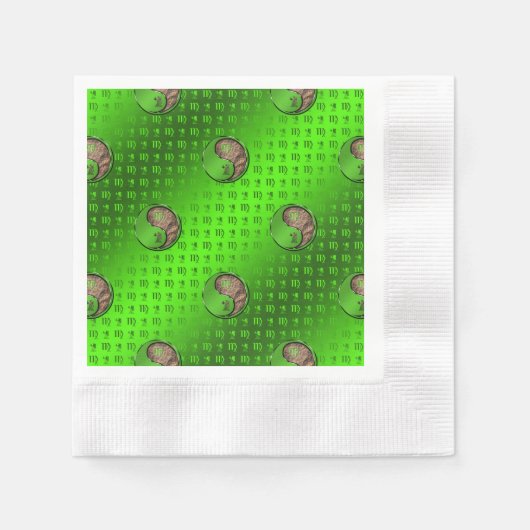 《星座》乙女座ハーベスタ 縁ありカクテルナプキン (正面)