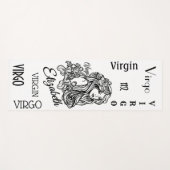 《星座》乙女座パーソナライズされた〔占星術の〕十二宮図ヨガマット ヨガマット (正面(横))