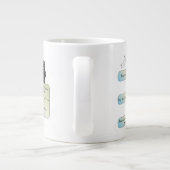 《星座》乙女座フローチャート – おもしろい Astrology〔占星術の〕十二宮図記号 ジャンボコーヒーマグカップ (裏面)