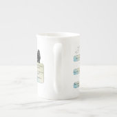 《星座》乙女座フローチャート – おもしろい Astrology〔占星術の〕十二宮図記号 ボーンチャイナマグカップ (裏面)