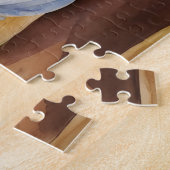 《星座》乙女座ブラックウーマンウォーター色〔占星術の〕十二宮図ポートレート ジグソーパズル (側面)