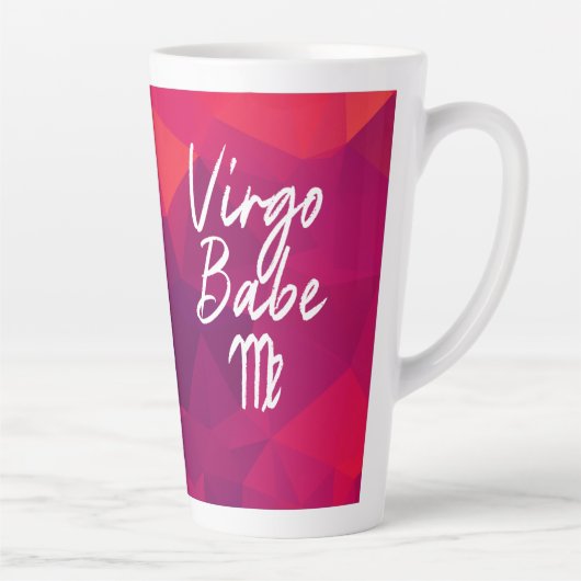 《星座》乙女座ベ〔占星術の〕十二宮図スターサイン誕生日 カフェラテマグ (右)