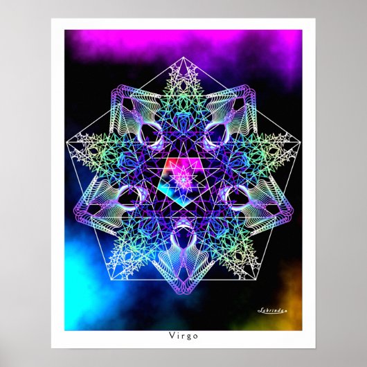 《星座》乙女座ポスター ポスター (正面)