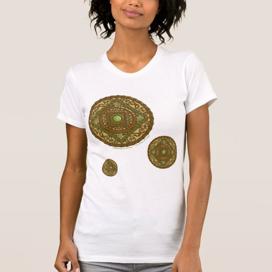 《星座》乙女座マンダラウィメンズライトシャツ Tシャツ (正面)
