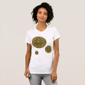 《星座》乙女座マンダラウィメンズライトシャツ Tシャツ (正面フル)
