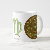 《星座》乙女座マンダラスペシャリティマグ ジャンボコーヒーマグカップ (正面右)