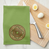 《星座》乙女座マンダラハンドタオル キッチンタオル (四つ折り)