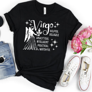 《星座》乙女座モダン〔占星術の〕十二宮図占星術Tシャツ Tシャツ