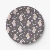 《星座》乙女座ロピトキバニー〔占星術の〕十二宮図シリーズパターンII ペーパープレート (正面)