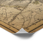 《星座》乙女座ヴァージンコンステレーションスターマップブース9月 ポスター (角)