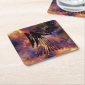 《星座》乙女座ヴァージンコースター スクエアペーパーコースター (アングル)