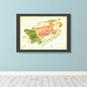 《星座》乙女座ヴァージンヴィンテージコンステレーションウラニア鏡 キャンバスプリント (インサイチュ (ウッドフロア))