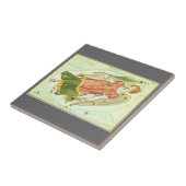 《星座》乙女座ヴァージンヴィンテージコンステレーションウラニア鏡 タイル (側面)