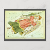 《星座》乙女座ヴァージンヴィンテージコンステレーションウラニア鏡 ポストカード (正面)