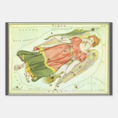 《星座》乙女座ヴァージンヴィンテージコンステレーションウラニア鏡 ラッピングペーパーシート (正面3)