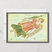 《星座》乙女座ヴァージンヴィンテージコンステレーションウラニア鏡 招待状 (正面)