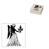 《星座》乙女座ヴァージン〔占星術の〕十二宮図スタンプ ラバースタンプ (押印)