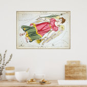 《星座》乙女座占星術のスケッチ ポスター (キッチン)