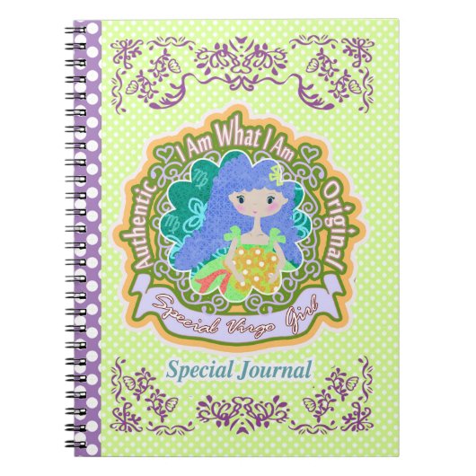 《星座》乙女座占星術 ノートブック (正面)