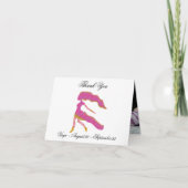 《星座》乙女座印象派絵画のスタイルと金ゴールド サンキューカード (正面)