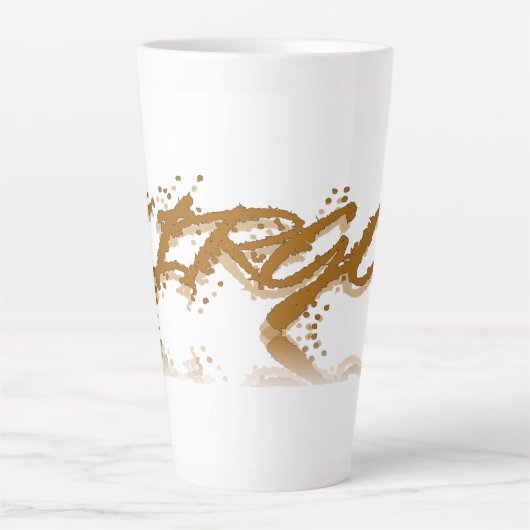 《星座》乙女座反射 カフェラテマグ (正面)