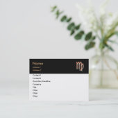 《星座》乙女座名刺 名刺 (スタンド正面)