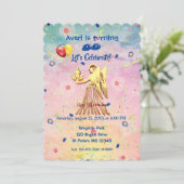 《星座》乙女座威厳がある(23~9月22日)誕生日 招待状 (スタンド正面)