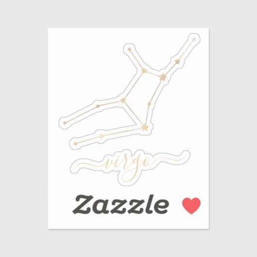 《星座》乙女座座 シール (シート)