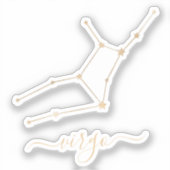 《星座》乙女座座 シール (正面)