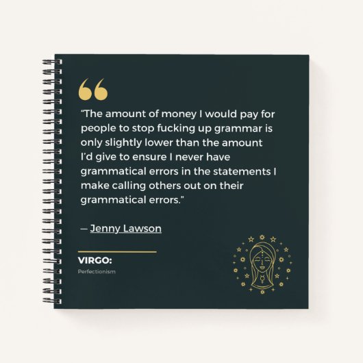 《星座》乙女座手帳 ノートブック (正面)