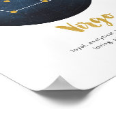 《星座》乙女座星印プリント ポスター (角)