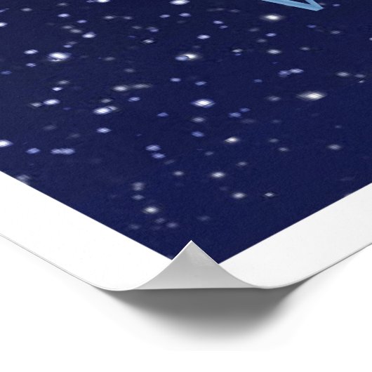 《星座》乙女座星座と星付き〔占星術の〕十二宮図サイン ポスター (角)