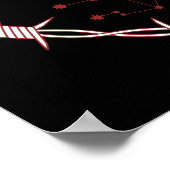 《星座》乙女座星座ゴシックダーク天文学 ポスター (角)