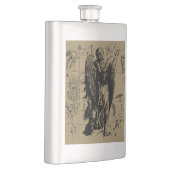 《星座》乙女座星座ヘベリアスのエッチングスタイル フラスク (右)