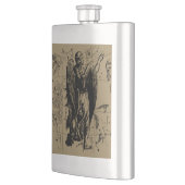 《星座》乙女座星座ヘベリアスのエッチングスタイル フラスク (左)
