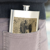 《星座》乙女座星座ヘベリアスのエッチングスタイル フラスク (インサイチュ)