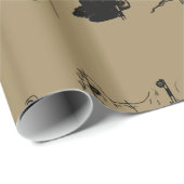 《星座》乙女座星座ヘベリアスのエッチングスタイル ラッピングペーパー (ロールコーナー)