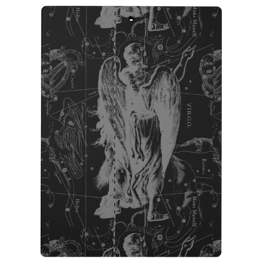 《星座》乙女座星座ヘベリアス1690オンブラック クリップボード (裏面)