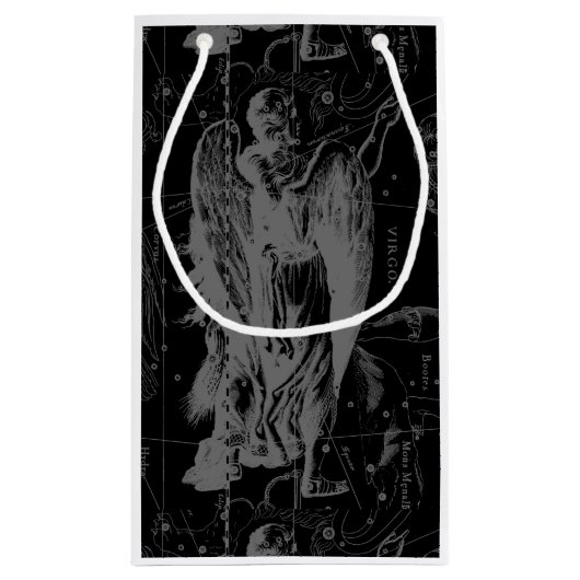 《星座》乙女座星座ヘベリアス1690オンブラック スモールペーパーバッグ (裏面)