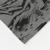 《星座》乙女座星座ヘベリアス1690オンブラック フリースブランケット (角)