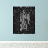 《星座》乙女座星座ヘベリアス1690ヴィンテージ キャンバスプリント (インサイチュ (ウッドフロア))