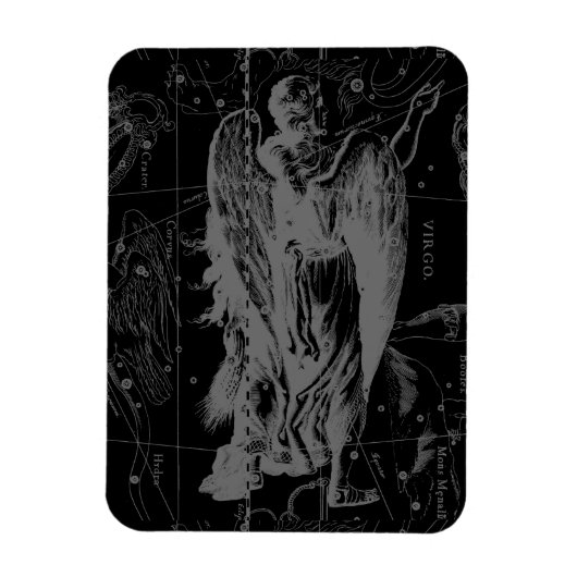 《星座》乙女座星座ヘベリアス1690ヴィンテージ マグネット (縦)