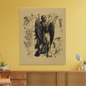 《星座》乙女座星座ヘベリアス1690年8月23日9月22日 キャンバスプリント (インサイチュ (リビング))